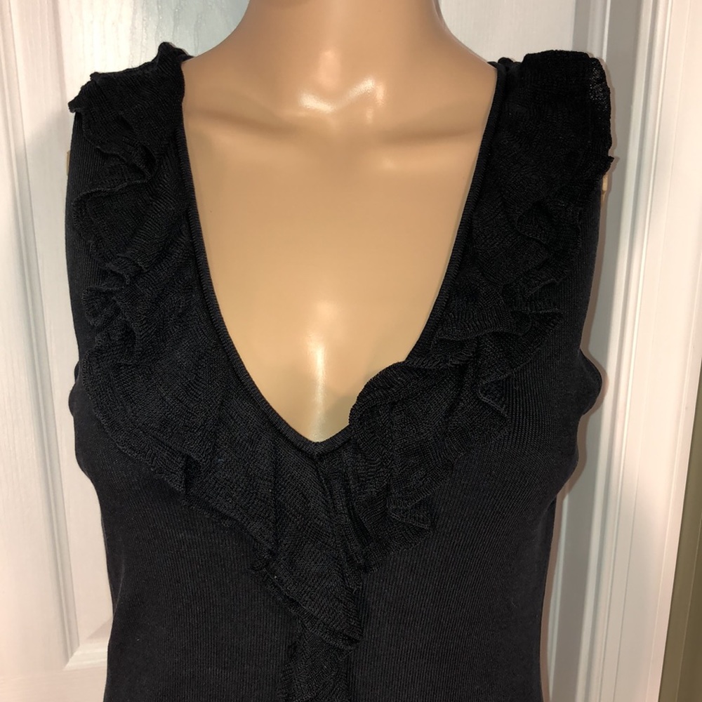 Banana Republic Factory Store Black Silk Sweater. - Picture 2 of 5